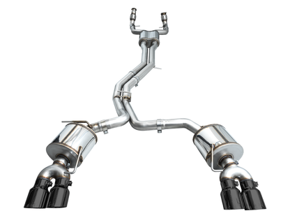 AWE Tuning Touring Catback Exhaust - Diamond Black Tips | 3015-43107