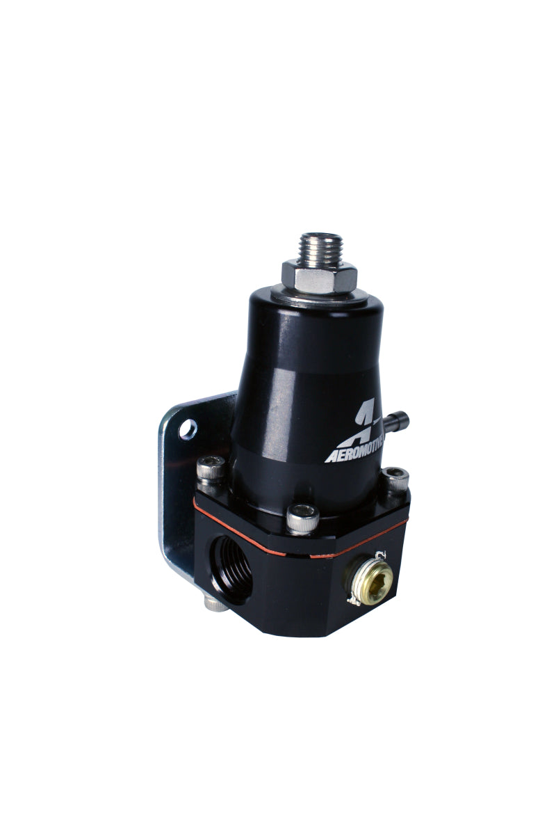 Aeromotive Adjustable Regulator Billet EFI Bypass - (2) -6 Inlets/(1) -6 Return - Black.