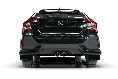 Rally Armor 17-19 Honda Civic Sport Touring UR Black Mud Flap w/ White Logo.