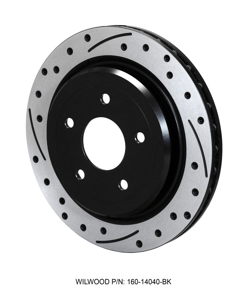 Wilwood Rotor-Rear-SRP-C5/C6 Vette-RH-BLK 12.00 x 1.03 - 5 x 4.75in.
