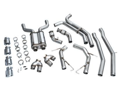 AWE Tuning Touring Catback Exhaust - Diamond Black Tips | 3020-42101