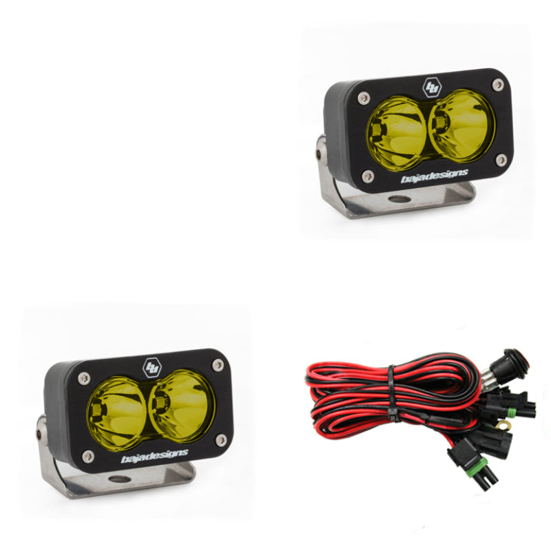 Baja Designs S2 Sport Work/Scene Pattern Pair LED Work Light - Amber.