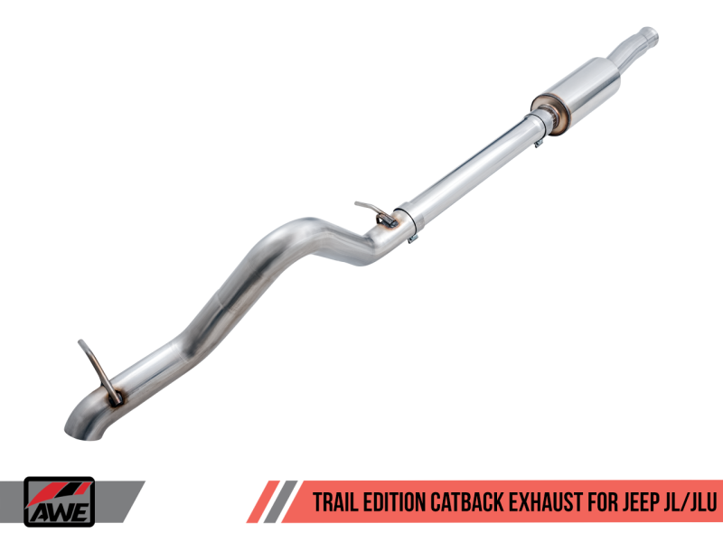 AWE Tuning 2018+ Jeep Wrangler JL/JLU 2.0T Trail Edition Cat-Back Exhaust.