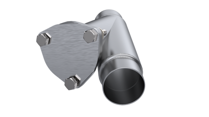 QTP 2.25in Weld-On QTEC Exhaust Cutout Y-Pipe.