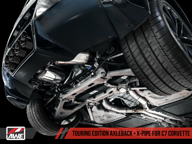 AWE Tuning 14-19 Chevy Corvette C7 Z06/ZR1 (w/o AFM) Touring Edition Axle-Back Exhaust w/Black Tips.