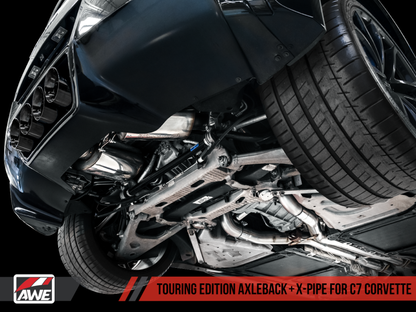 AWE Tuning 14-19 Chevy Corvette C7 Z06/ZR1 (w/o AFM) Touring Edition Axle-Back Exhaust w/Black Tips.