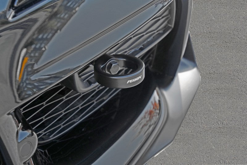 Perrin 2020 Toyota Supra Tow Hook Kit (Front) - Black.