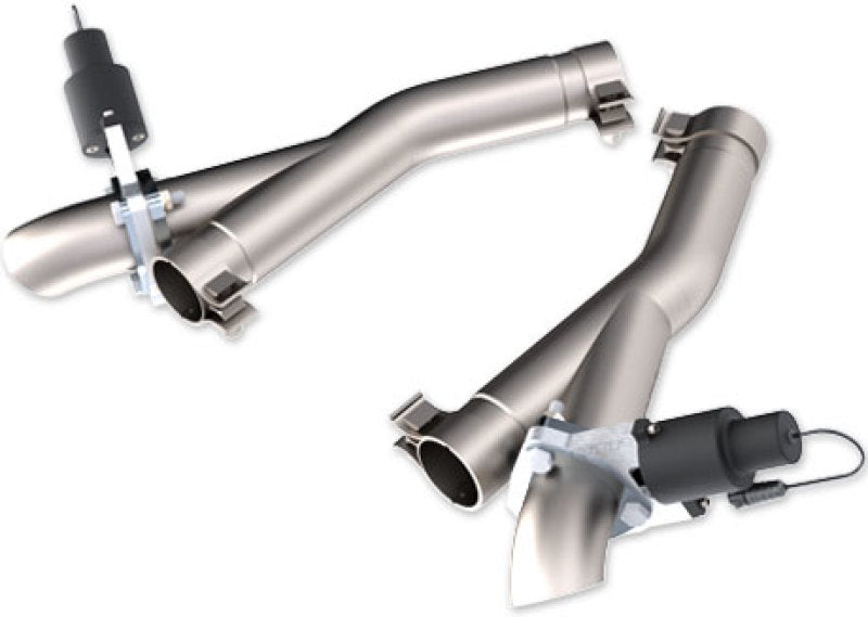 QTP 11-18 Dodge Durango 5.7L 2.5in 304SS Aggressor Cutout Dual Mid Pipes.