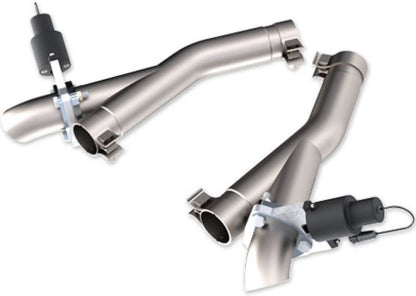 QTP 11-18 Dodge Durango 5.7L 2.5in 304SS Aggressor Cutout Dual Mid Pipes.