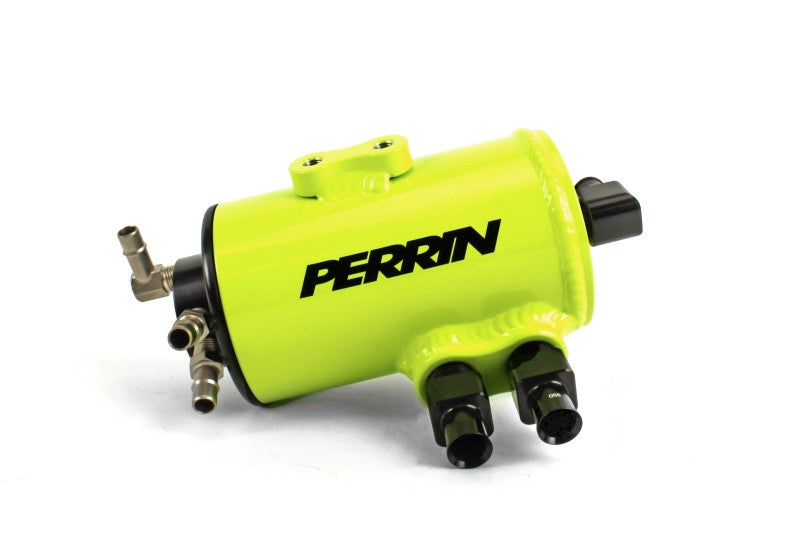 Perrin 08-14 Subaru WRX/STI Air Oil Separator - Neon Yellow.
