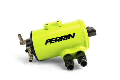 Perrin 02-14 Subaru WRX / 04-19 STI with FMIC Air Oil Separator - Neon Yellow.