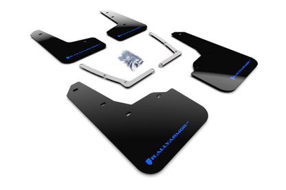 Rally Armor 16-19 Honda Civic Si UR Black Mud Flap w/ Blue Logo.