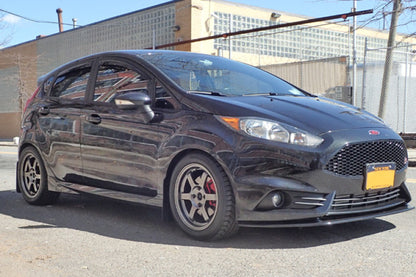 Rally Armor 13+ Ford Fiesta ST Black Mud Flap w/ Grey Logo.
