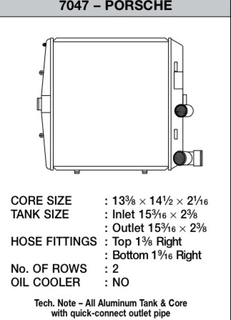 CSF 05-11 Porsche 911 Carrera/GT3 RS (997) Left Side Radiator.
