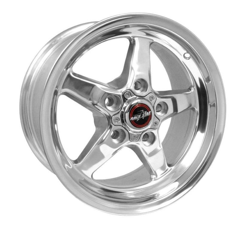 Race Star 92 Drag Star 15x8.00 5x4.50bc 5.25bs Direct Drill Polished Wheel.