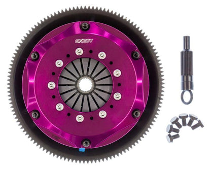 Exedy 1986-1989 Mazda RX-7 R2 Hyper Twin Cerametallic Clutch Sprung Center Disc Push Type Cove.