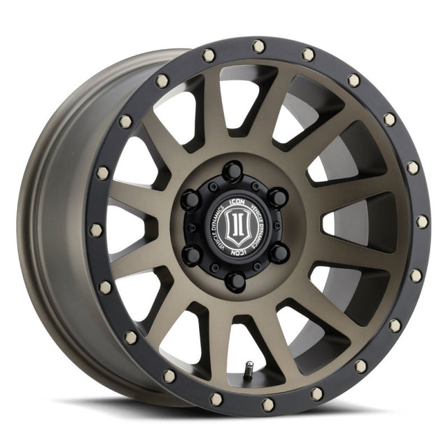 ICON Compression 17x8.5 6x135 6mm Offset 5in BS 87.1mm Bore Bronze Wheel.