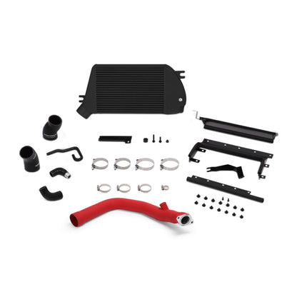 Mishimoto 2015 Subaru WRX Top-Mount Intercooler Kit - Powder Coated Black & Wrinkle Red Pipes.