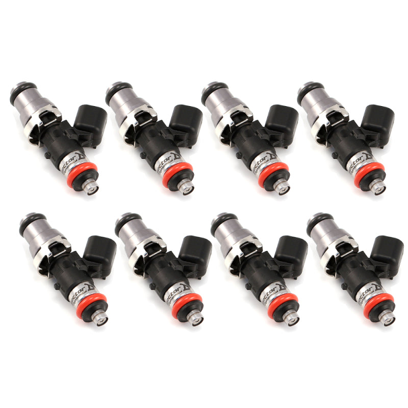 Injector Dynamics 1340cc Injectors-48mm Length - 14mm Grey Top - 15mm (Orange) Low O-Ring (Set of 8).