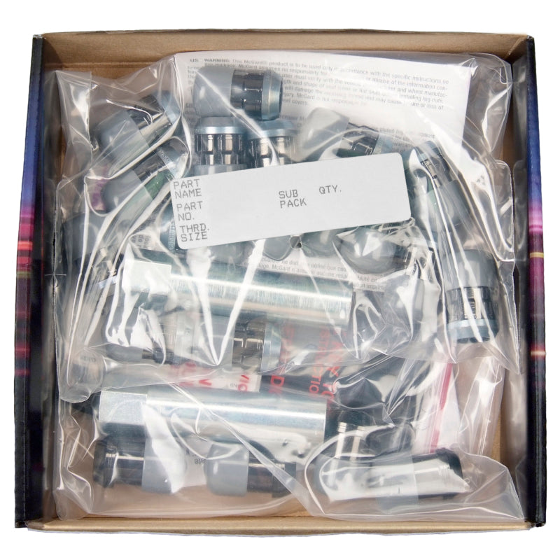 McGard SplineDrive Tuner 5 Lug Install Kit w/Locks & Tool (Cone) M12X1.5 / 13/16 Hex - Blk.