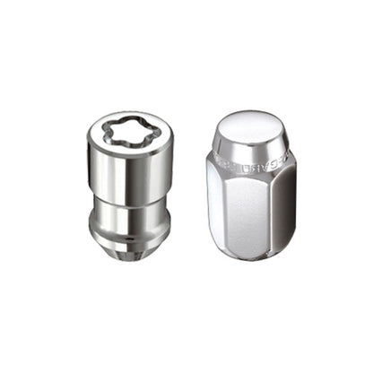 McGard 5 Lug Hex Install Kit w/Locks (Cone Seat Nut) M12X1.5 / 13/16 Hex / 1.5in. Length - Chrome.