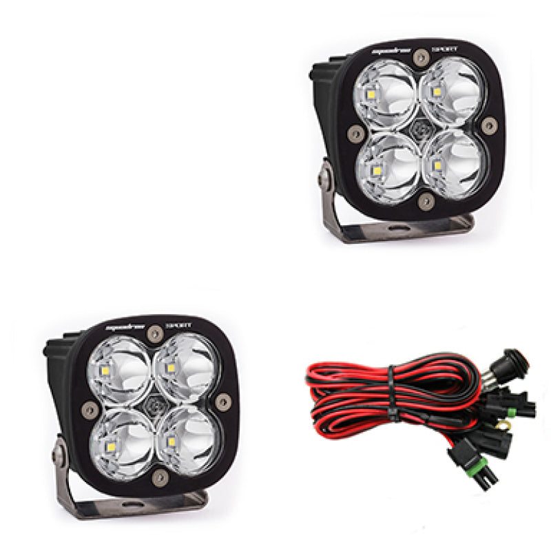 Baja Designs Squadron Sport Spot LED Light Pods - Clear.