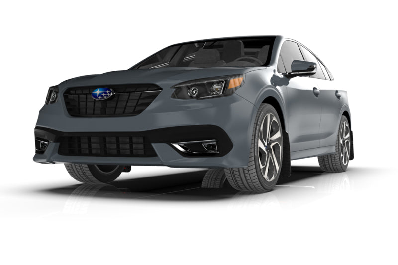Rally Armor 20+ Subaru Legacy UR Black Mud Flap w/ White Logo.