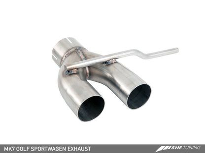 AWE Tuning Track Catback Exhaust - Chrome Silver 90MM Tips | 3020-22016