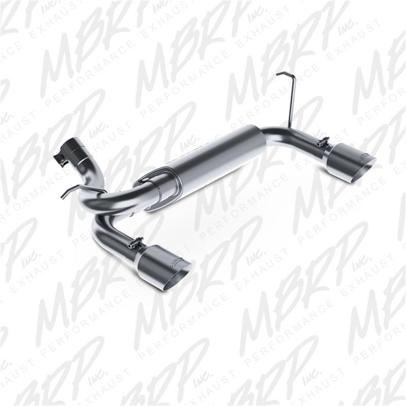MBRP 07-14 Jeep Wrangler/Rubicon 3.6L/3.8L V6 Axle-Back Dual Rear Exit T409 Performance Exhuast Sys.