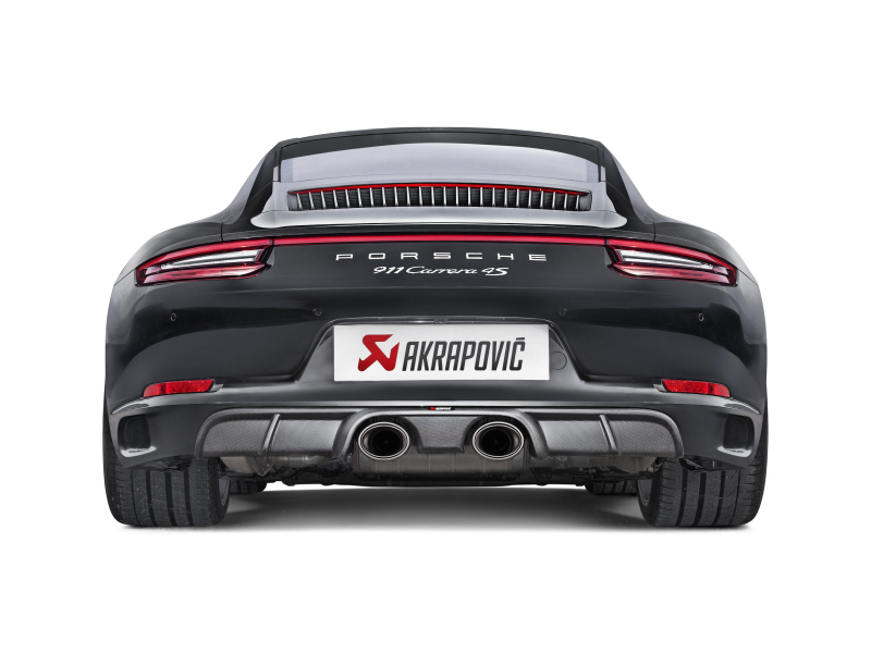 Akrapovic 16-17 Porsche 911 Carrera S/4/4S/GTS (991.2) Slip-On Line (Titanium) w/ Titanium Tips.