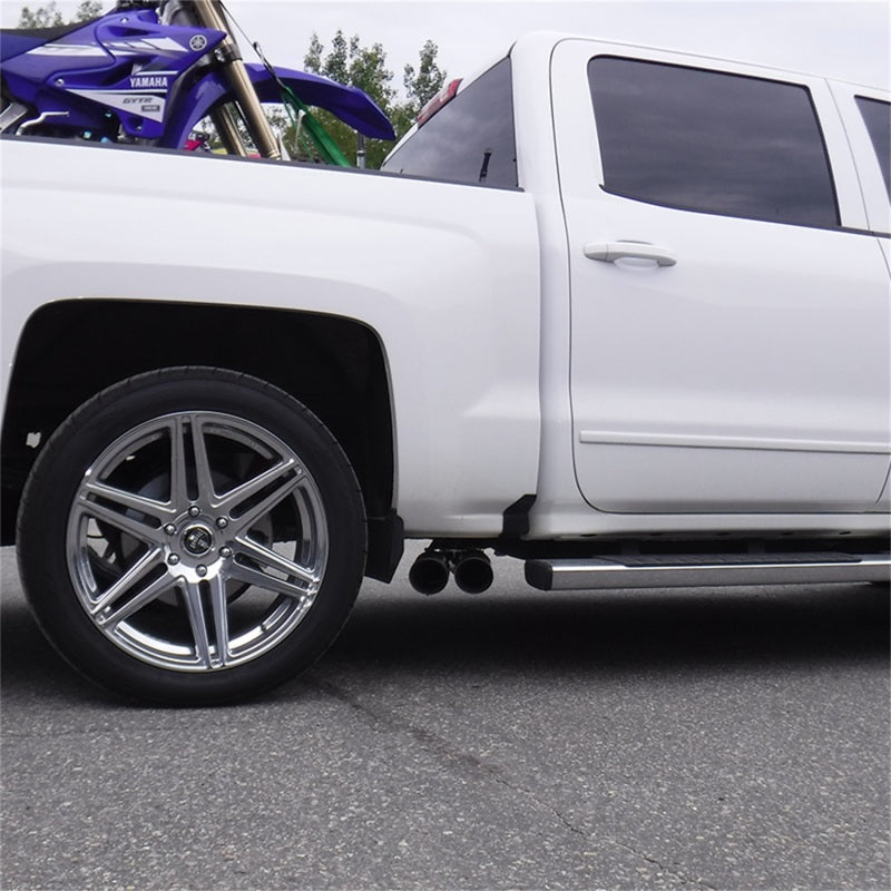 MBRP 09+ Chevrolet Silverado 1500 3in Cat Back Pre-Axle Dual Outlet w/ 4in Tip - AL.