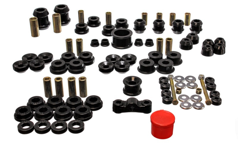 Energy Suspension 94-01 Acura Integra (except Type R) Black Hyper-Flex Master Bushing Set.