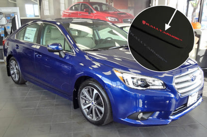 Rally Armor 2015 Subaru Legacy UR Black Mud Flap w/ Silver Logo.