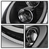 Spyder Porsche 911 05-09 Projector Headlights Xenon/HID Model- DRL LED Blk PRO-YD-P99705-HID-DRL-BK.