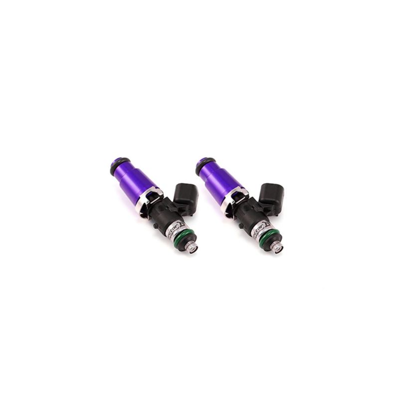 Injector Dynamics ID1050X Injectors - 60mm Length - 14mm Purple Top - 14mm Lower O-Ring (Set of 2).
