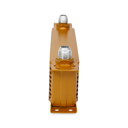 Mishimoto Universal 10 Row Oil Cooler - Gold.