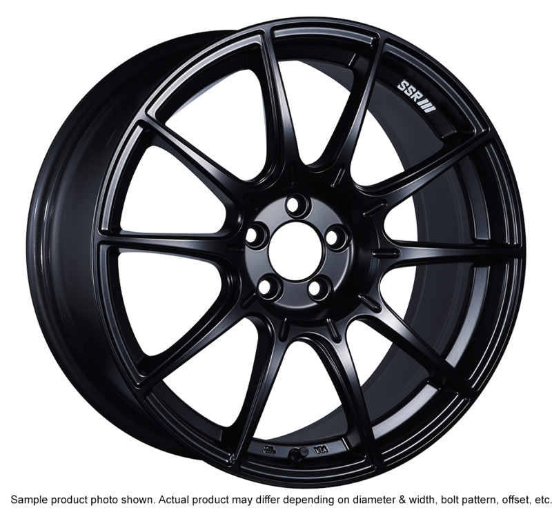 SSR GTX01 19x9.5 5x120 38mm Offset Flat Black Wheel.