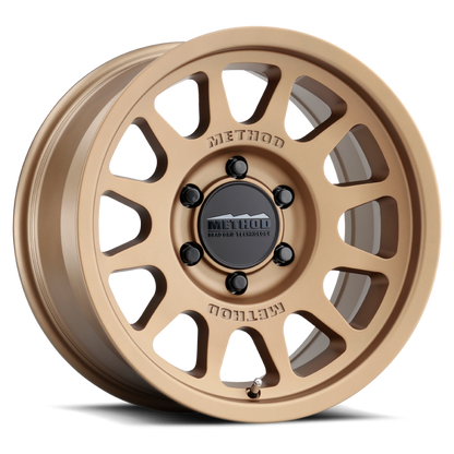 Method MR703 17x8.5 0mm Offset 6x5.5 106.25mm CB Method Bronze Wheel.