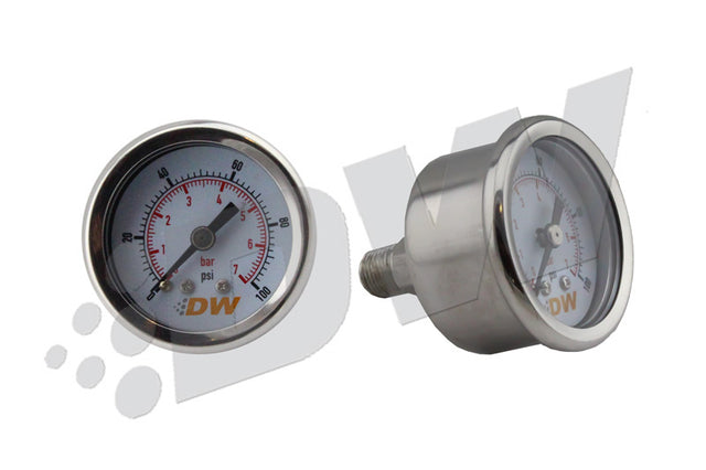 DeatschWerks 0-100 PSI 1/8in NPT Mechanical Fuel Pressure Gauge.