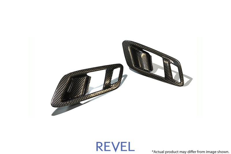 Revel GT Dry Carbon Inner Door Handle Cover 2020 Toyota GR Supra - 2 Pieces.