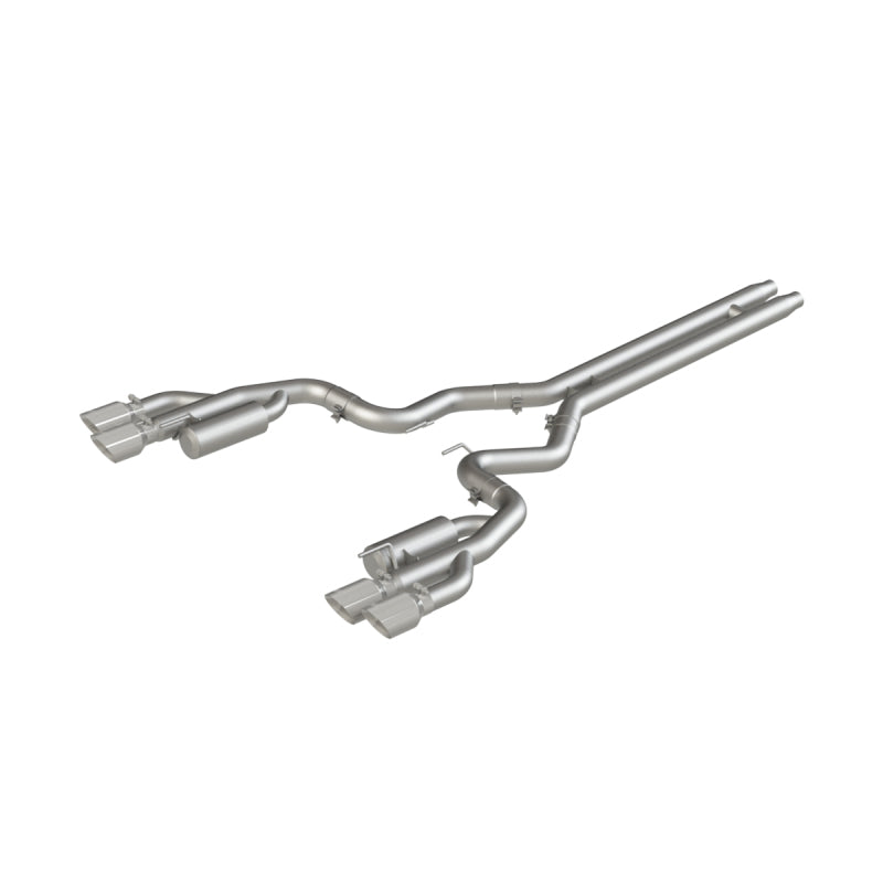 MBRP 18-19 Ford Mustang GT 5.0 3in Cat Back Quad Tip Race Version - AL.