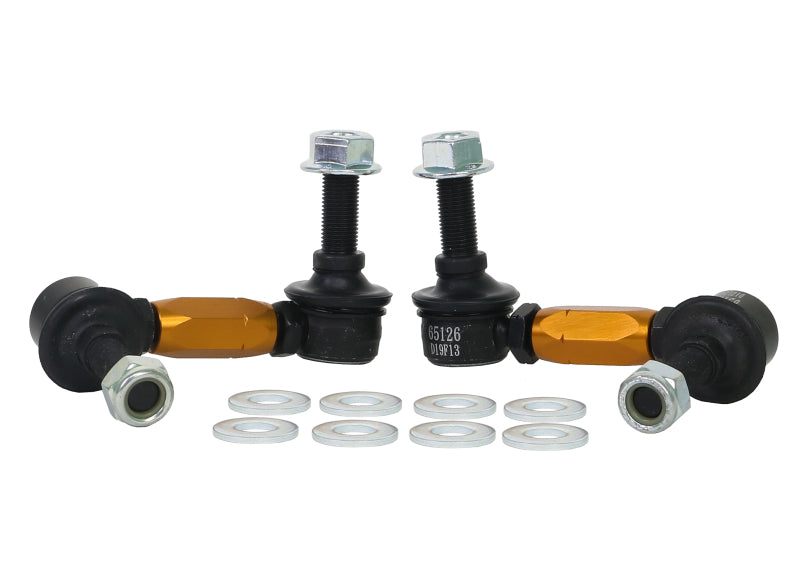 Whiteline 03+ Nissan 350z Z33 / 07-08 Infiniti G35 (Exc AWD) Fr Swaybar-Link Assy HD Adj Steel Ball.