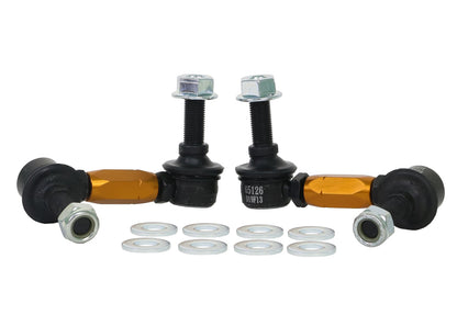 Whiteline 03+ Nissan 350z Z33 / 07-08 Infiniti G35 (Exc AWD) Fr Swaybar-Link Assy HD Adj Steel Ball.