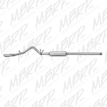 MBRP 14 Chevy/GMC 1500 Silverado/Sierra 4.3L V6/5.3L V8 Single Side Exit AL 3in Cat Back Exhaust.