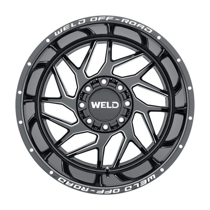 Weld Off-Road W117 20X9 Fulcrum 6X135 6X139.7 ET00 BS5.00 Gloss Black MIL 106.1