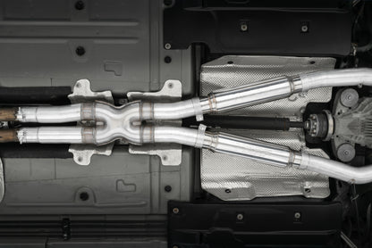 MBRP T304 SS 3in Dual Rear Catback CF Quad Tips - Street | S71153CF