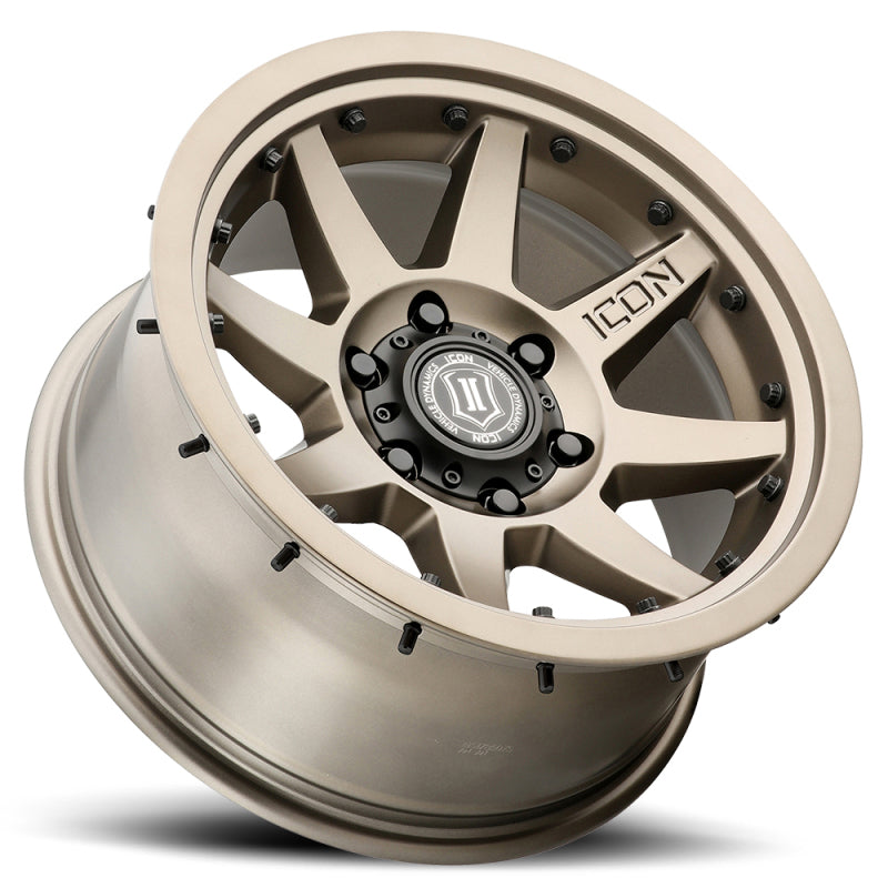 ICON Rebound Pro 17x8.5 5x5 -6mm Offset 4.5in BS 71.5mm Bore Bronze Wheel.