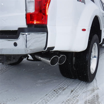 MBRP 17-19 Ford F-250/350/450 6.7L 4in Filter Back Single Side Dual Exit T409 Exhaust System.