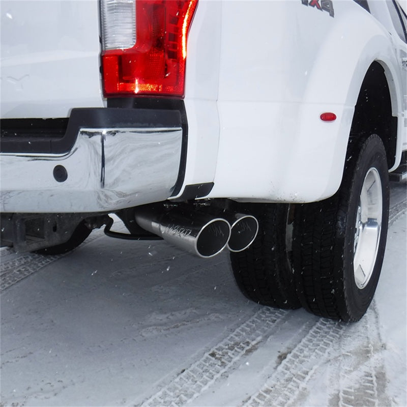 MBRP 17-19 Ford F250/350/450 6.4 L Filter Back Single Side Dual Exit Exhaust System.