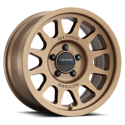 Method MR703 17x8.5 0mm Offset 5x5 71.5mm CB Method Bronze Wheel.